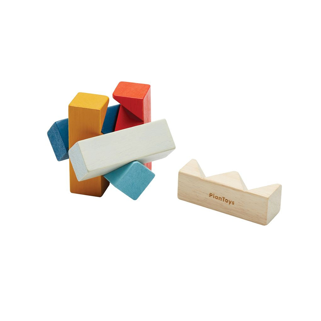PlanToys Rectangular Puzzle wooden toy ของเล่นไม้แปลนทอยส์ จิ๊กซอว์สี่เหลี่ยม ประเภทเกมฝึกคิด สำหรับอายุ 3 ปีขึ้นไป