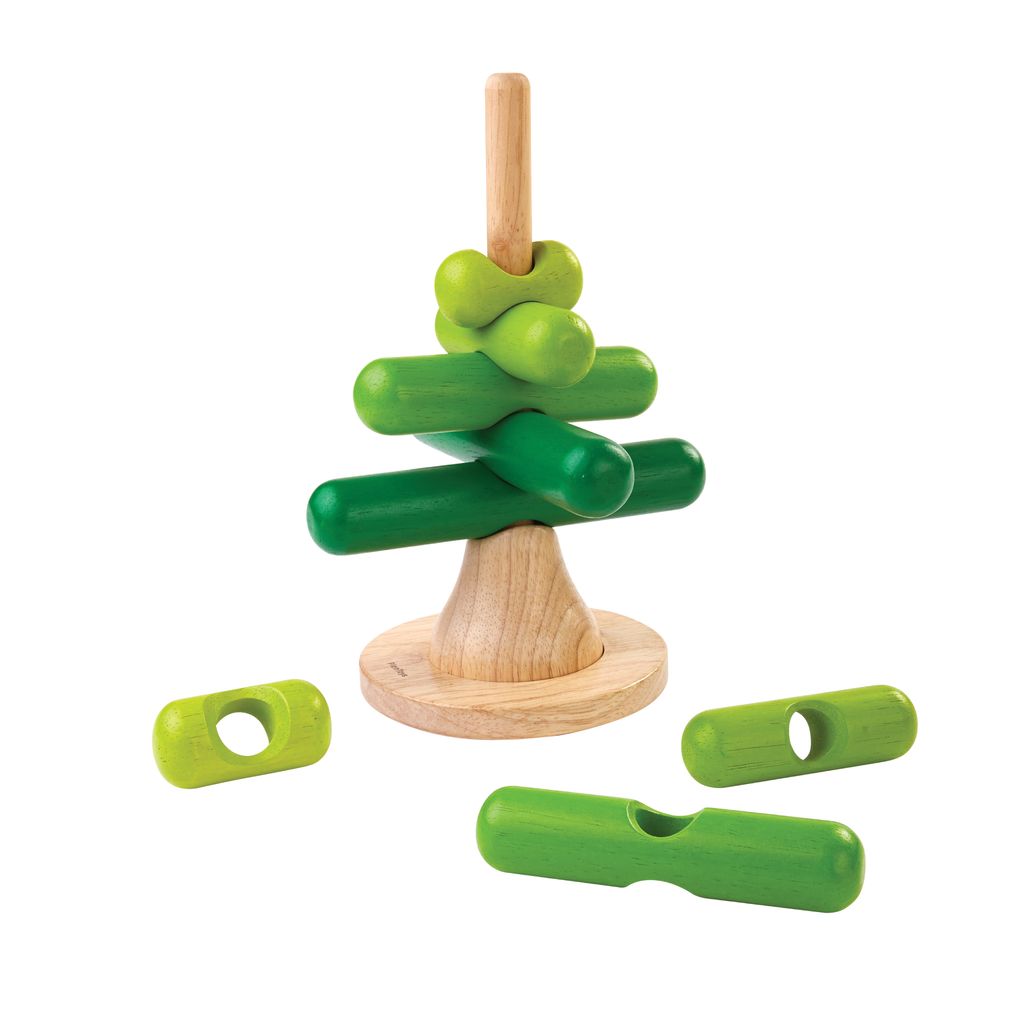 PlanToys Stacking Tree wooden toy ของเล่นไม้แปลนทอยส์ เรียงต้นไม้ ของเล่นฝึกทักษะ สำหรับอายุ 2 ปีขึ้นไป