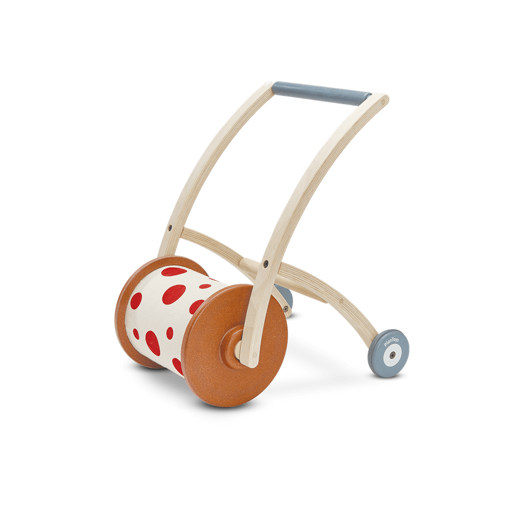 PlanToys Roll N Walk wooden toy ของเล่นไม้แปลนทอยส์ ลูกกลิ้งหัดเดิน ประเภทผลักและลากจูง สำหรับอายุ 6 เดือนขึ้นไป