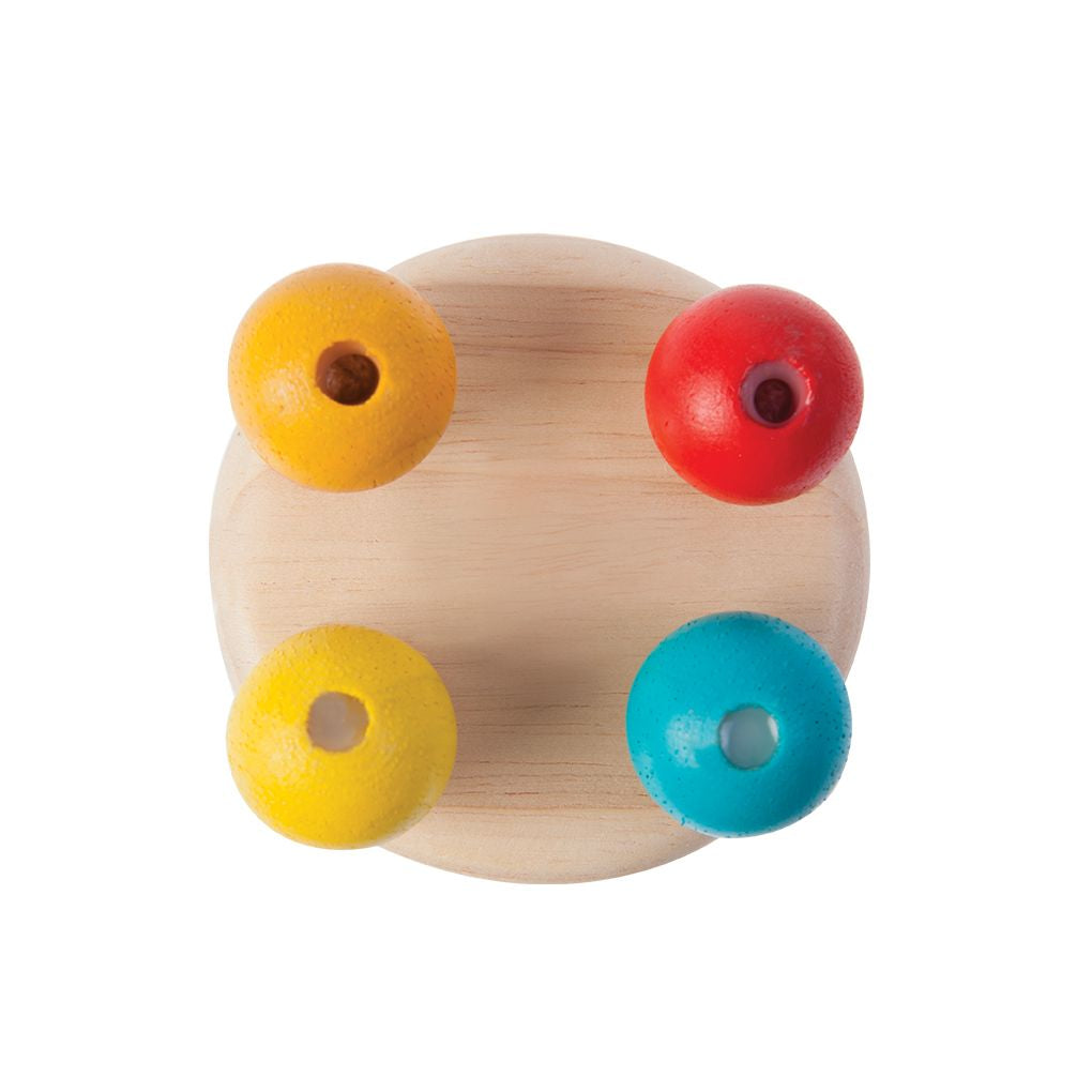 PlanToys Bell Rattle wooden toy ของเล่นไม้แปลนทอยส์ ระฆังกุ๊งกิ๊ง ประเภทของเล่นเด็กอ่อน สำหรับอายุ 0-6 เดือน