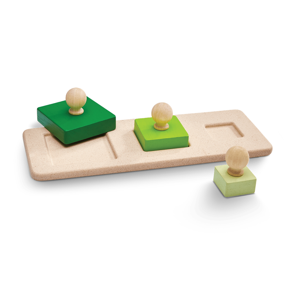 PlanToys Square Matching Puzzle wooden toy ของเล่นไม้แปลนทอยส์ จิ๊กซอว์หมุดไม้รูปสี่เหลี่ยม ของเล่นฝึกทักษะ สำหรับอายุ 12 เดือนขึ้นไป