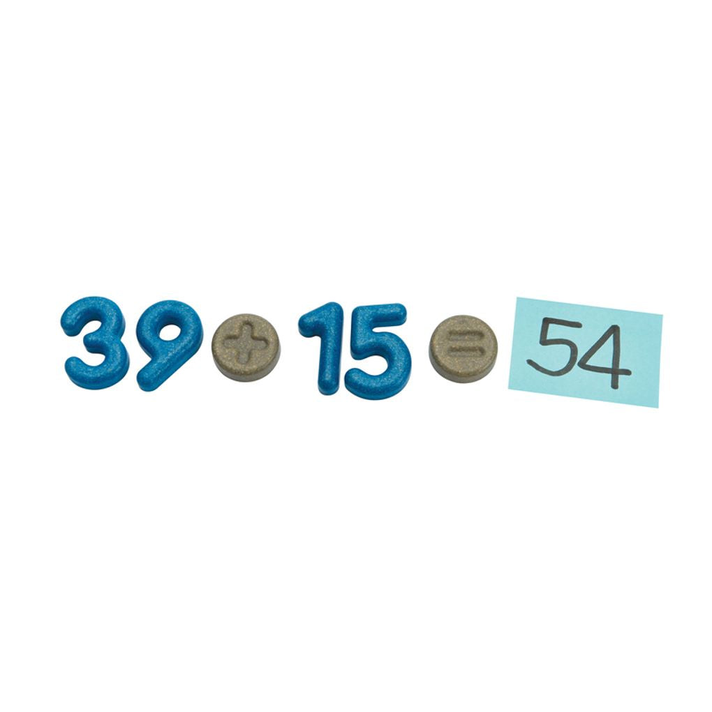 PlanToys Number And Symbols wooden toy ของเล่นไม้แปลนทอยส์ ตัวเลขและสัญลักษณ์ ของเล่นฝึกทักษะ สำหรับอายุ 2 ปีขึ้นไป