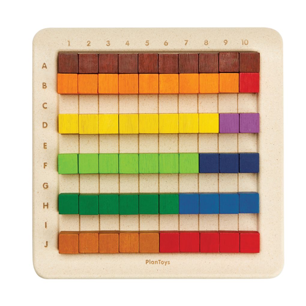 PlanToys 100 Counting Cubes - Unit Plus wooden toy ของเล่นไม้แปลนทอยส์ ชุดลูกบาศก์ 100 ชิ้น ของเล่นฝึกทักษะ สำหรับอายุ 3 ปีขึ้นไป