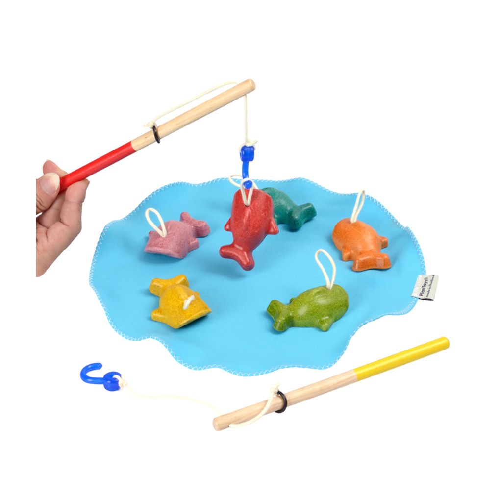 PlanToys Fishing Game wooden toy ของเล่นไม้แปลนทอยส์ เกมตกปลา ประเภทเกมฝึกคิด สำหรับอายุ 3 ปีขึ้นไป