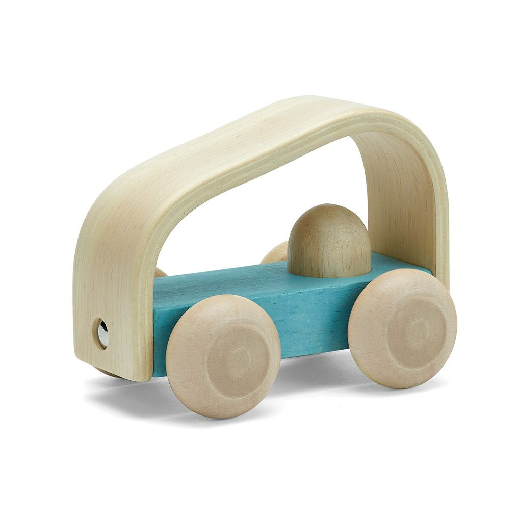 PlanToys Vroom Car wooden toy ของเล่นไม้แปลนทอยส์ รถวีรูม ประเภทของเล่นชวนเคลื่อนไหว สำหรับอายุ 12 เดือนขึ้นไป