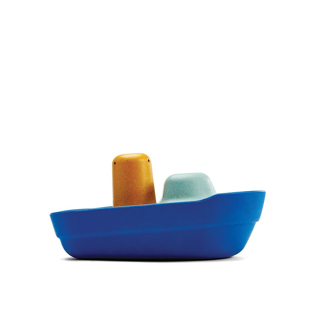 PlanToys Tugboat wooden toy ของเล่นไม้แปลนทอยส์ เรือลากจูง ประเภทของเล่นในน้ำ สำหรับอายุ 2 ปีขึ้นไป
