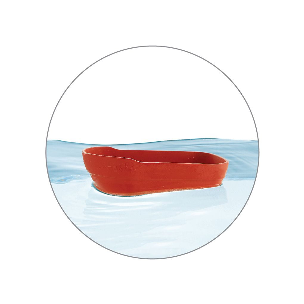 PlanToys red Cargo Ship wooden toy ของเล่นไม้แปลนทอยส์ เรือขนส่งสินค้า ประเภทของเล่นในน้ำ สำหรับอายุ 2 ปีขึ้นไป