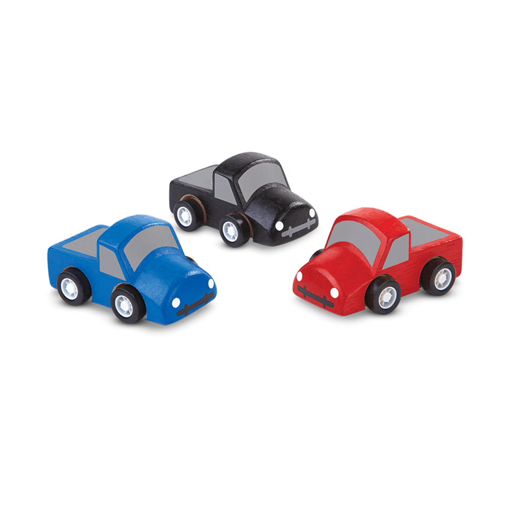 PlanToys Mini Trucks wooden toy ของเล่นไม้แปลนทอยส์ รถบรรทุกเล็ก ประเภทบทบาทสมมุติ สำหรับอายุ 3 ปีขึ้นไป