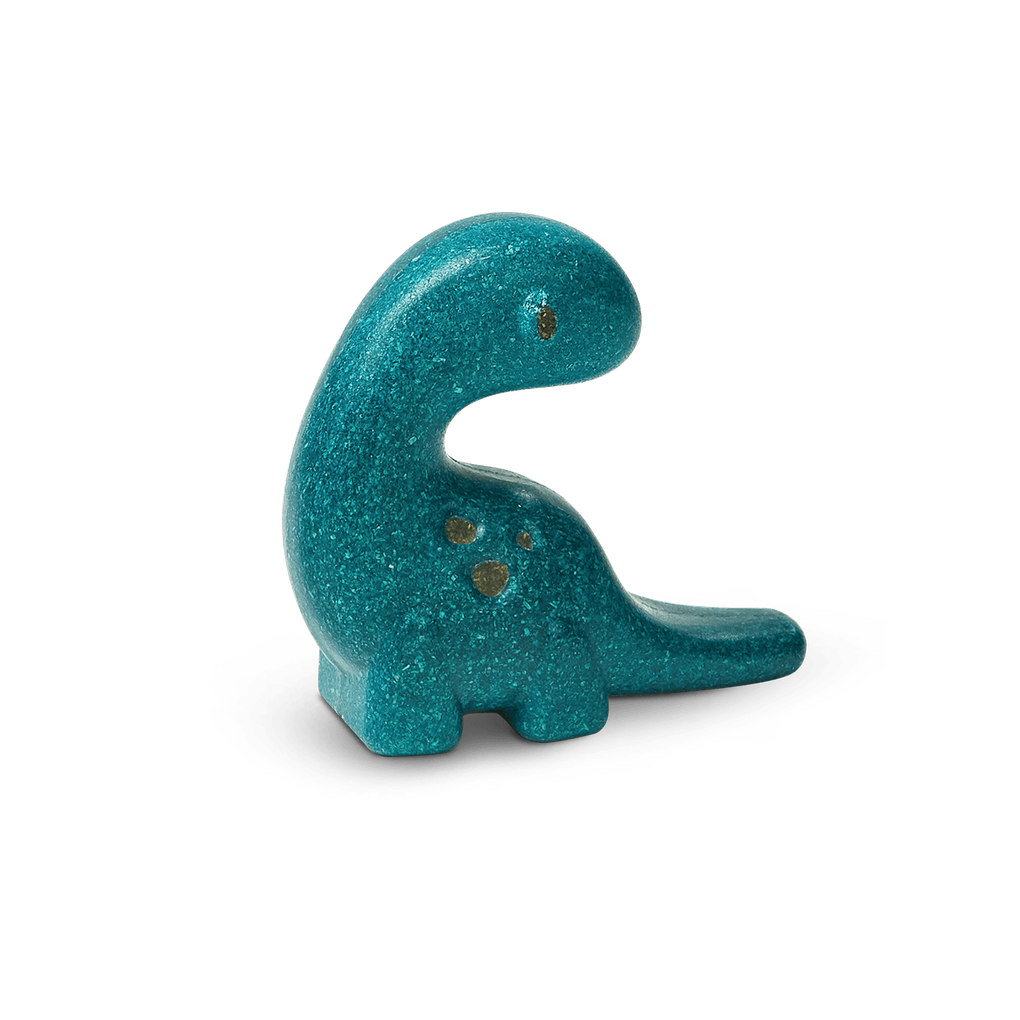 PlanToys blue Diplodocus wooden toy ของเล่นไม้แปลนทอยส์ ตุ๊กตาไดโนเสาร์ดิพโพลโดคัส ประเภทบทบาทสมมุติ สำหรับอายุ 12 เดือนขึ้นไป