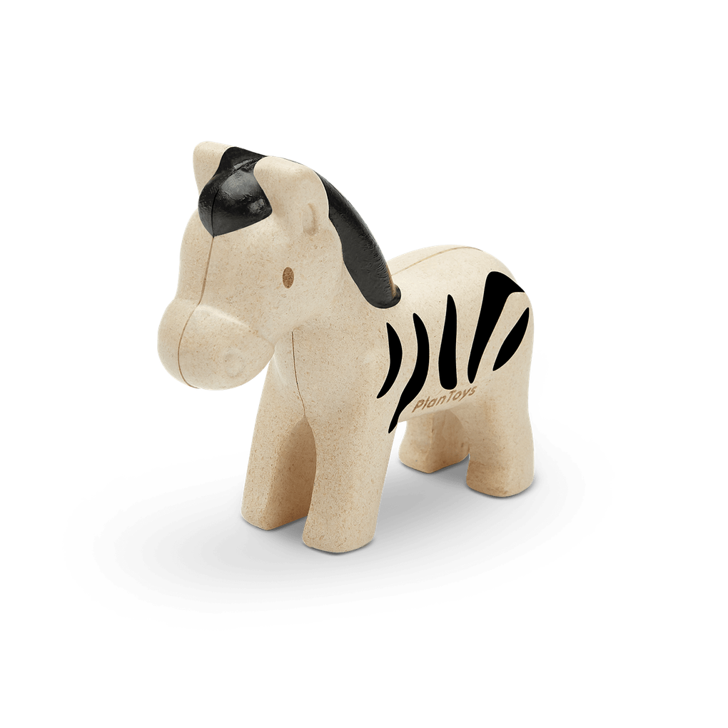 PlanToys Zebra wooden toy ของเล่นไม้แปลนทอยส์ ตุ๊กตาม้าลาย ประเภทบทบาทสมมุติ สำหรับอายุ 12 เดือนขึ้นไป