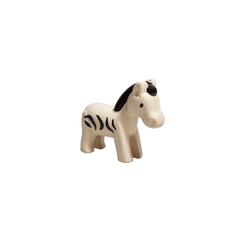 PlanToys Zebra wooden toy ของเล่นไม้แปลนทอยส์ ตุ๊กตาม้าลาย ประเภทบทบาทสมมุติ สำหรับอายุ 12 เดือนขึ้นไป