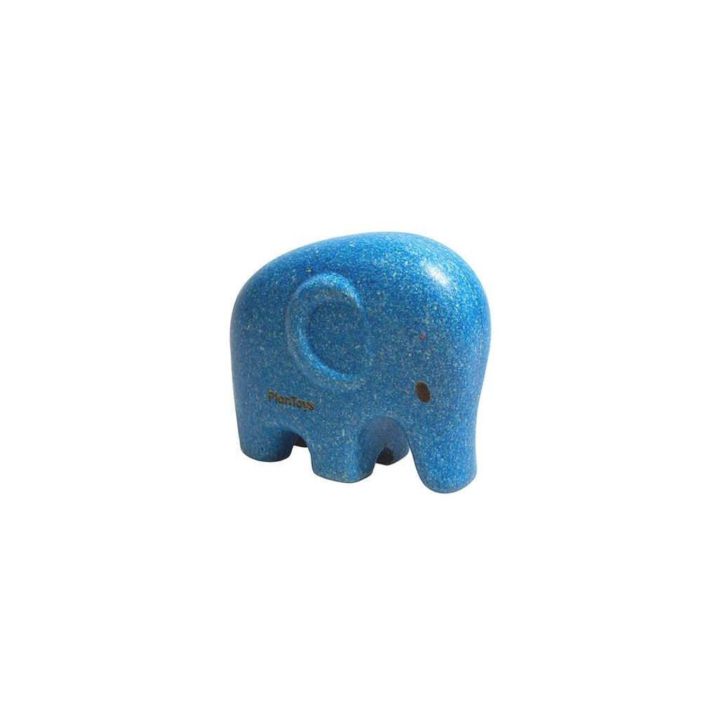 PlanToys blue Elephant wooden toy ของเล่นไม้แปลนทอยส์ ตุ๊กตาช้าง ประเภทบทบาทสมมุติ สำหรับอายุ 12 เดือนขึ้นไป