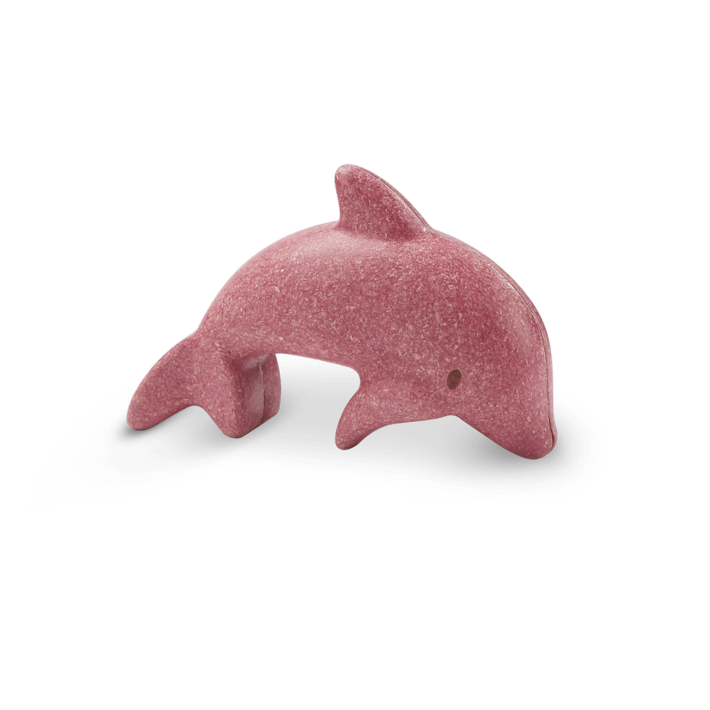 PlanToys pink Dolphin wooden toy ของเล่นไม้แปลนทอยส์ ตุ๊กตาปลาโลมา ประเภทบทบาทสมมุติ สำหรับอายุ 12 เดือนขึ้นไป