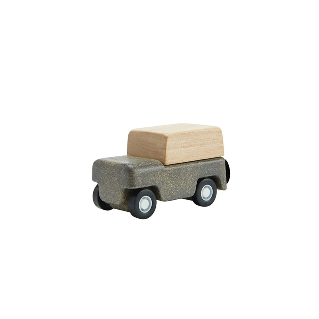 PlanToys grey Wagon wooden toy ของเล่นไม้แปลนทอยส์ รถวากอน ประเภทบทบาทสมมุติ สำหรับอายุ 3 ปีขึ้นไป