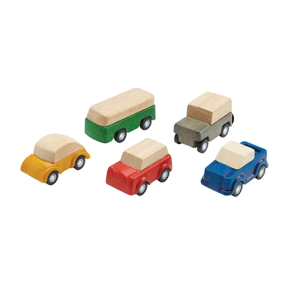 PlanToys PlanWorld Cars wooden toy ของเล่นไม้แปลนทอยส์ ชุดรถแปลนเวิลด์ ประเภทบทบาทสมมุติ สำหรับอายุ 3 ปีขึ้นไป