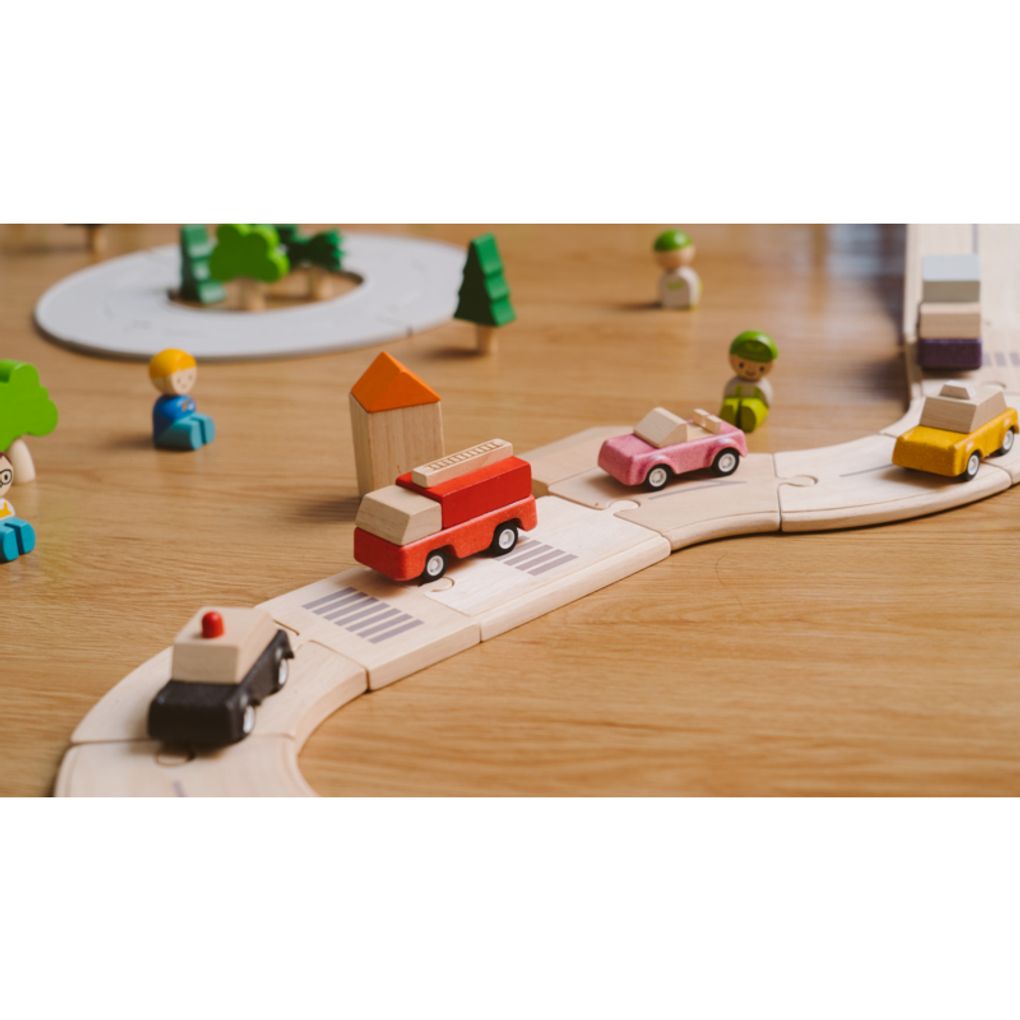 PlanToys Planworld Vehicle Series wooden toy ของเล่นไม้แปลนทอยส์ ชุดรวมรถแปลนเวิลด์ ประเภทบทบาทสมมุติ สำหรับอายุ 3 ปีขึ้นไป