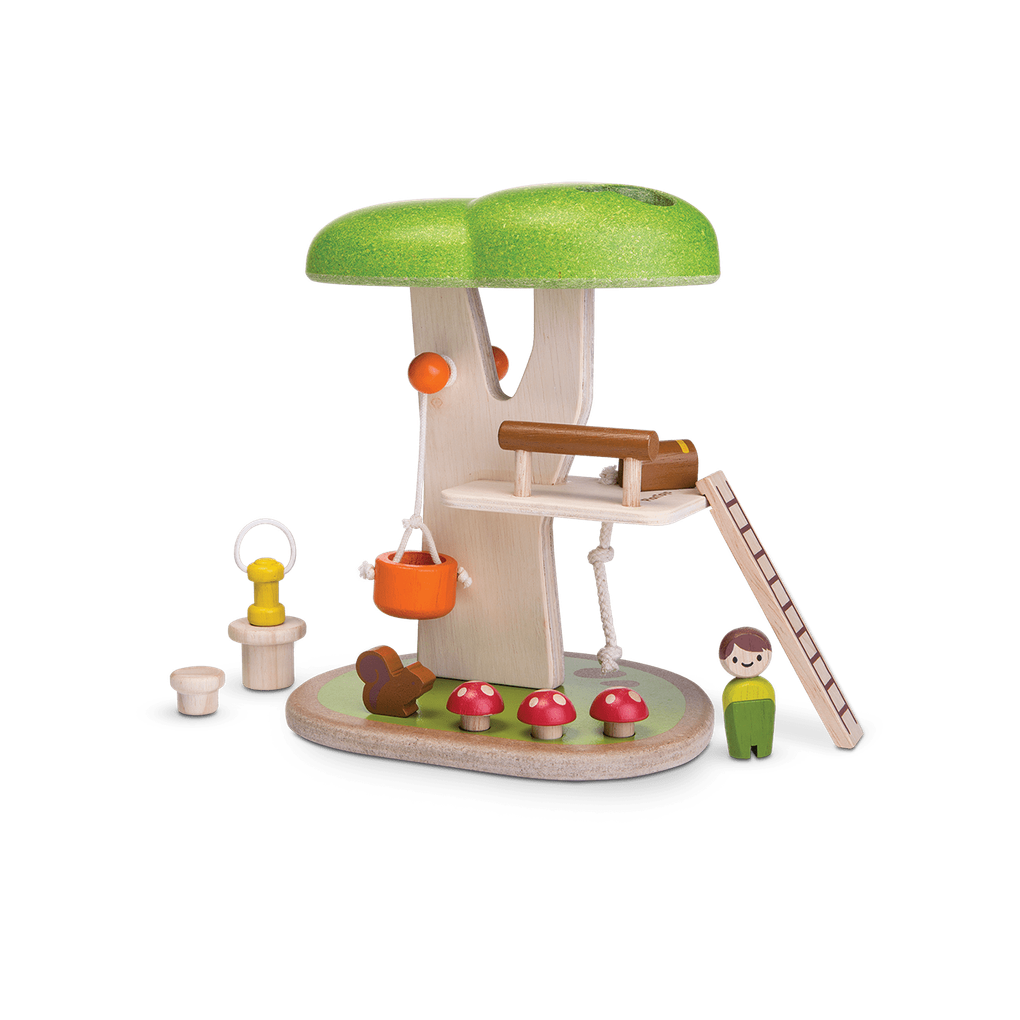 PlanToys Tree House wooden toy ของเล่นไม้แปลนทอยส์ ชุดบ้านต้นไม้ ประเภทบทบาทสมมุติ สำหรับอายุ 3 ปีขึ้นไป