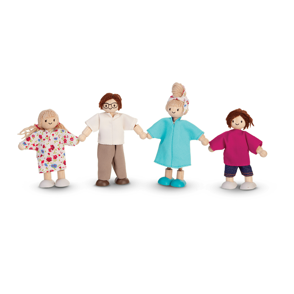 PlanToys Doll Family wooden toy ของเล่นไม้แปลนทอยส์ ครอบครัวตุ๊กตา ประเภทบ้านตุ๊กตา สำหรับอายุ 3 ปีขึ้นไป