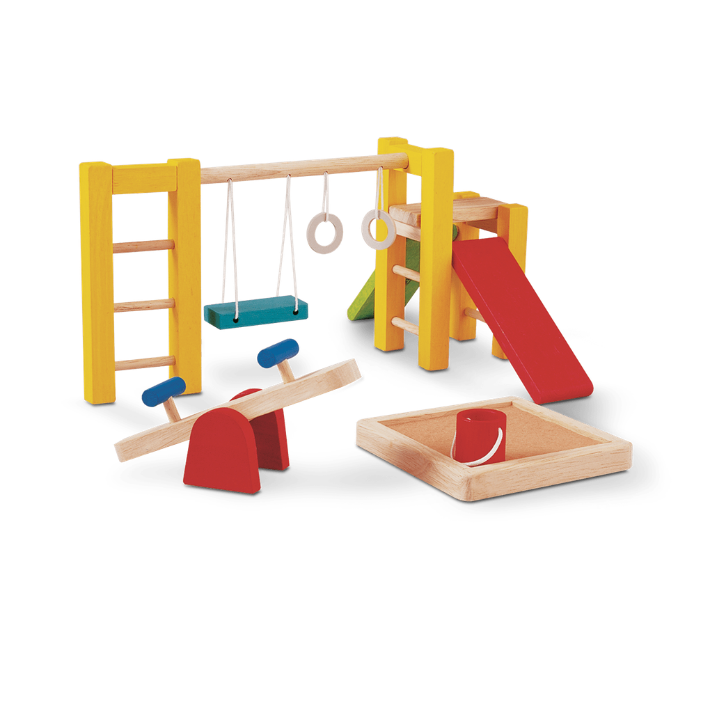 PlanToys Playground wooden toy ของเล่นไม้แปลนทอยส์ สนามเด็กเล่น ประเภทบ้านตุ๊กตา สำหรับอายุ 3 ปีขึ้นไป
