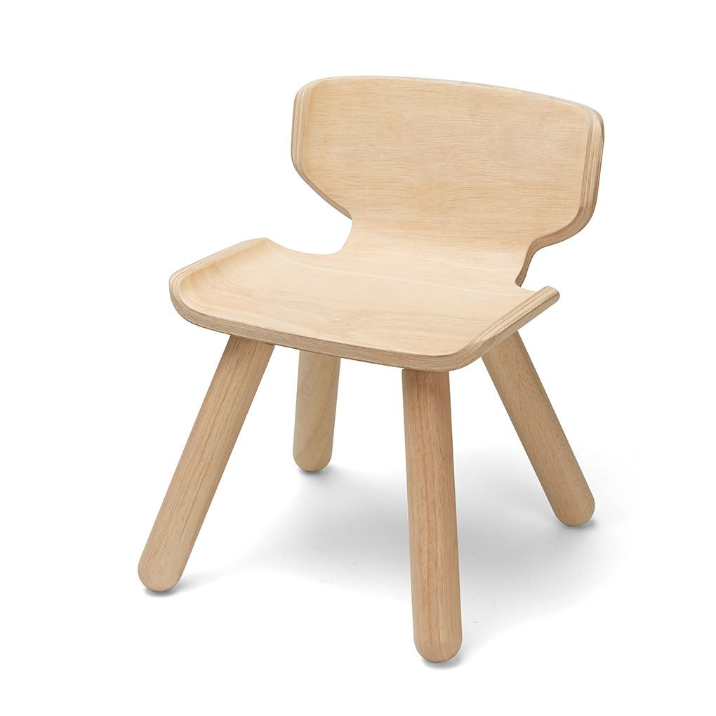 PlanToys natural Chair wooden material ของใช้ไม้แปลนทอยส์ เก้าอี้โมเดิร์น สำหรับอายุ 3 ปีขึ้นไป