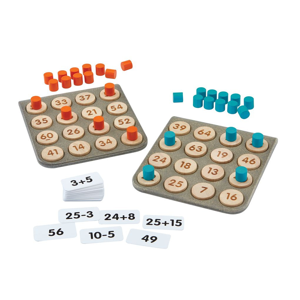 PlanToys Math Bingo wooden toy Better Aging ของเล่นไม้แปลนทอยส์ เกมบิงโก ของเล่นผู้สูงอายุ สำหรับทุกวัย