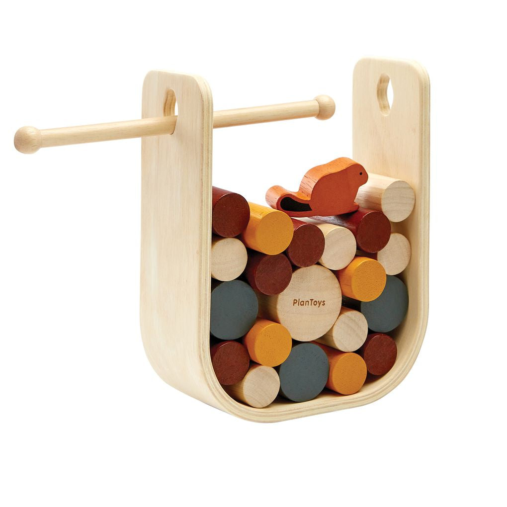 PlanToys Beaver Tumble wooden toy Better Aging ของเล่นไม้แปลนทอยส์ เกมช่วยบีเวอร์ลงจากขอนไม้ ของเล่นผู้สูงอายุ สำหรับทุกวัย